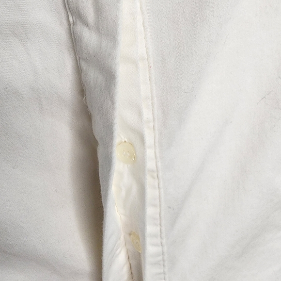 Covington White Ruffled Long Sleeve Shirt Size M - Picture 5 of 7